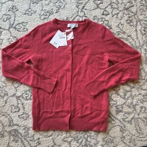 Magaschoni Pink Knit cashmere Cardigan Sweater